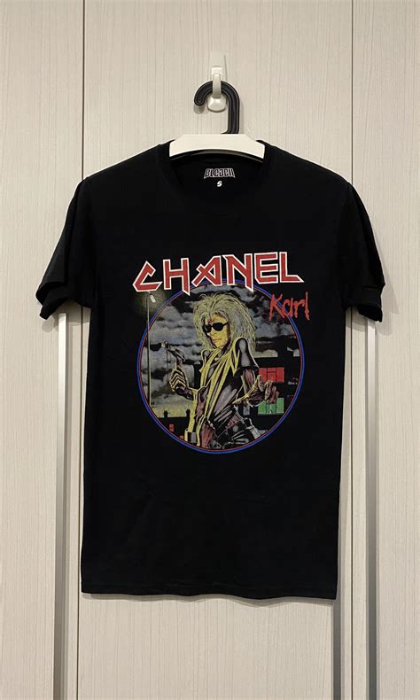 Bleached Goods Chanel Karl Lagerfeld Iron Maiden TShirt World 